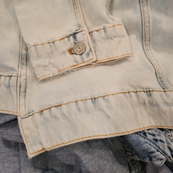 We the Free by Free People Oversized Long  Denim Jacket. - Picture 5 of 6